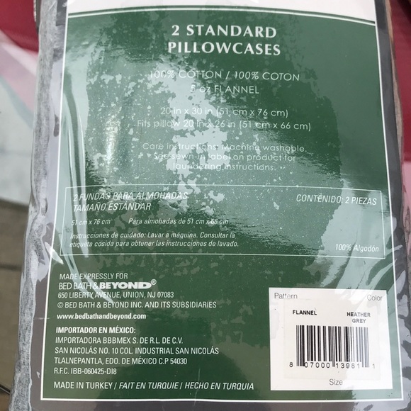 Bed bath and beyond cotton flannel pillow cases - Picture 4 of 4